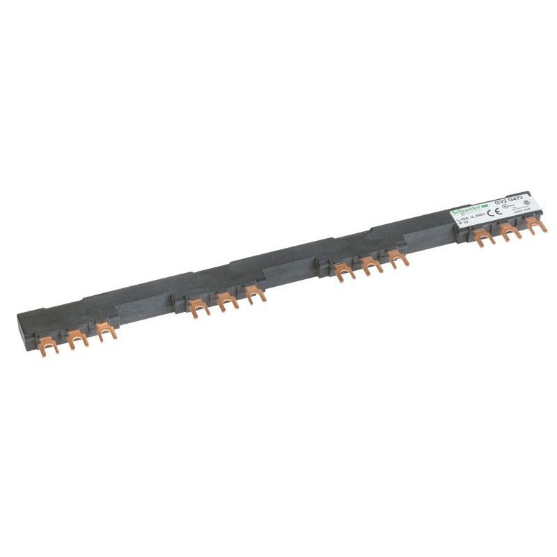GV2G472 Peigne tripolaire pour disjoncteur moteur - 63A - 4 dérivations - pas 72 mm - Schneider TeSys GV