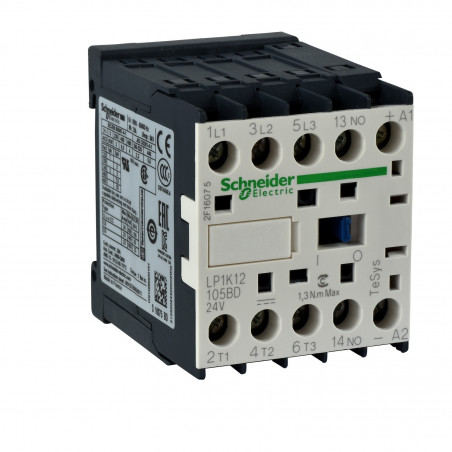 LP1K090085BD Schneider - Contacteur tétrapolaire - 2NO+2NF - 20A - Bobine 24Vcc - Vis