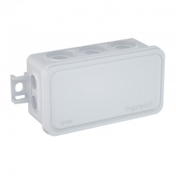 092004 Boîte de dérivation Plexo rectangulaire faible encombrement 80x43x34mm - 10 entrées - Legrand
