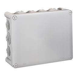 092062 Boîte de dérivation rectangulaire Plexo dimensions 220x170x86mm - gris RAL 7035 - Legrand