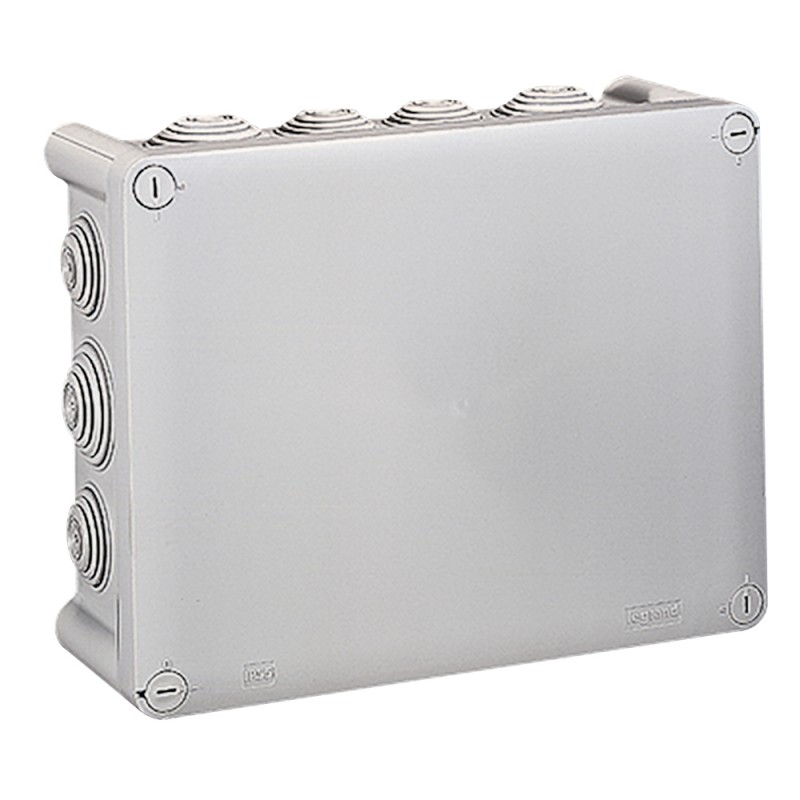 092062 Boîte de dérivation rectangulaire Plexo dimensions 220x170x86mm - gris RAL 7035 - Legrand