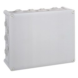 092092 Boîte de dérivation rectangulaire Plexo dimensions 360x270x124mm - gris RAL 7035 - Legrand