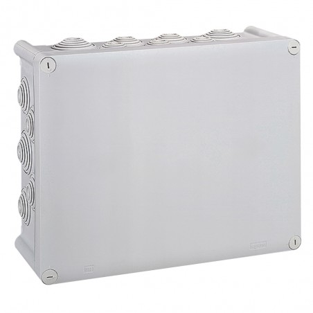 092092 Boîte de dérivation rectangulaire Plexo dimensions 360x270x124mm - gris RAL 7035 - Legrand
