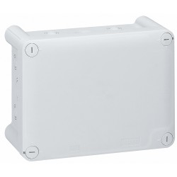 092054 Boîte de dérivation rectangulaire Plexo dimensions 180x140x86mm - 20 entrées pour presse-étoupe  - gris RAL 7035