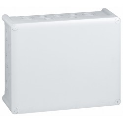 092084 Boîte de dérivation rectangulaire Plexo dimensions 310x240x124mm - 36 entrées pour presse-étoupe - gris RAL 7035