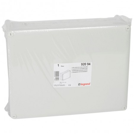 092094 Boîte de dérivation rectangulaire Plexo dimensions 360x270x124mm - 36 entrées pour presse-étoupe  - gris RAL 7035