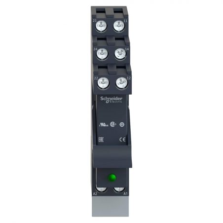 RSB2A080BDS Schneider - Relais PCB embrochable avec embase - 2OF (inverseur) - 8A - 24VDC - Zelio RSB