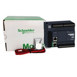 TM221CE24R Automate Schneider Modicon M221 - Contrôleur 24 entrées/sorties TOR - 240Vac - Relais - Port ethernet + série