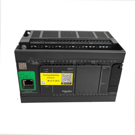TM241CE24T Schneider - Automate Modicon M241 - Contrôleur 24 entrées/sorties - 24Vcc - PNP -Ethernet+2 série,