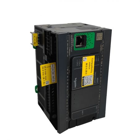 TM241CEC24T Schneider - Automate Modicon M241 - Contrôleur 24 entrées/sorties - 24Vcc - PNP - Ethernet+CANopen+2 série