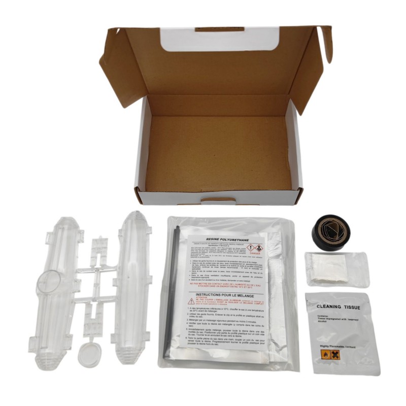 Kit Boîtier Jonction Droite en Résine pour Câble Basse Tension jusqu'à 4x10mm²