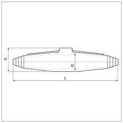Kit Boîtier Jonction Droite en Résine pour Câble Basse Tension jusqu'à 4x10mm²