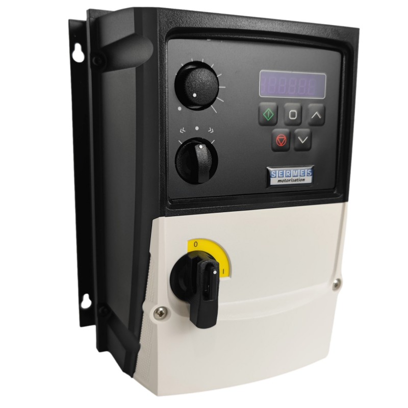 Variateur de vitesse pour Moteur tri 230V 0,75kW Alimentation mono 220V - Filtre CEM C1 - Boitier IP66S