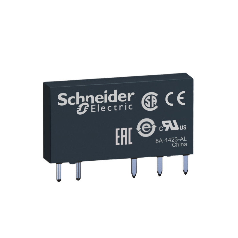 RSL1AB4BD Schneider - Relais PCB embrochable - 1OF (inverseur) - 6A - 24VDC - Zelio RSB