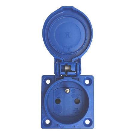 Prise encastrable française 16A 2P+T - Étanche IP44 - SOLERA