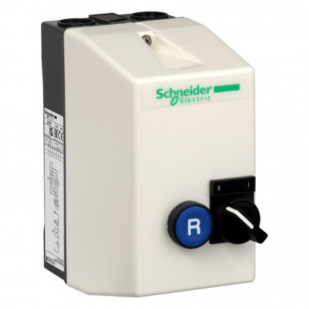 LE1D25P7A13 Schneider - Boitier de démarrage moteur monophasé 220V max 5,5kW - 25A - bobine 230Vca|Sans thermique