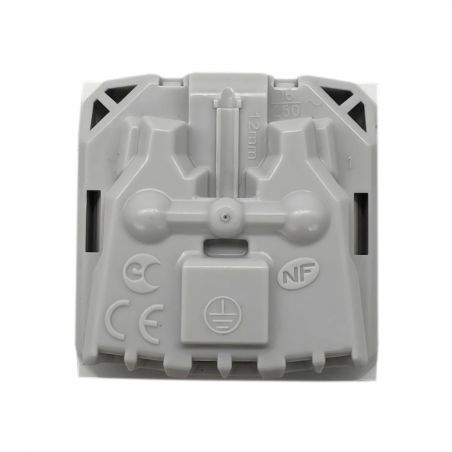 45476SBR Prise 2P+T - Blanc - 45x45 clippage direct sur goulotte appareillable - Efapel