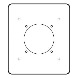 MR1360 Solera - Adaptateur pour prise coffret INDUBOX - compatible prise française 50x50