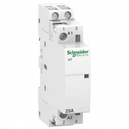 A9C20732 - Contacteur modulaire - 2NO - 25A - Bobine 230Vca - Schneider Acti 9iCT