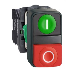 XB5AL73415 Schneider - bouton marche arrêt plastique COMPLET - 1NO + 1NF - Harmony XB5