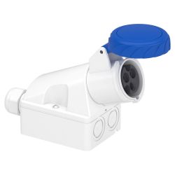 83154 Schneider PratiKa - Socle de prise 16A incliné - 2P+T - 200-250 V CA - IP67