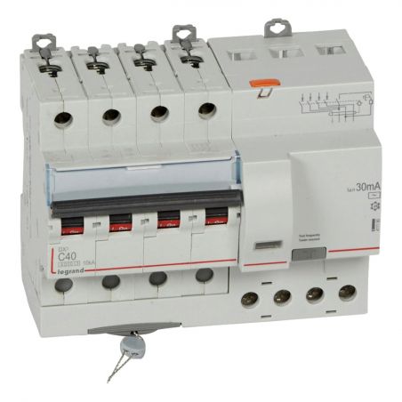 411190 Legrand Disjoncteur différentiel tétrapolaire 40A - 30mA - type AC - DX36000 - 10kA - 4P