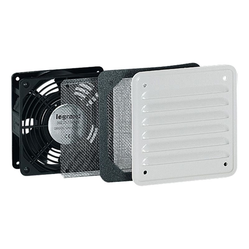 034817 Legrand - Ventilateur avec débit d'air 30/160 (libre) m³/h - avec ouïe métal - IP32 IK10
