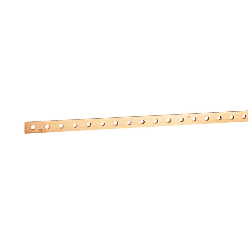 037433 Legrand - Barre cuivre plate rigide - 15x4mm - jusqu'à 200A admissible - longueur 990mm