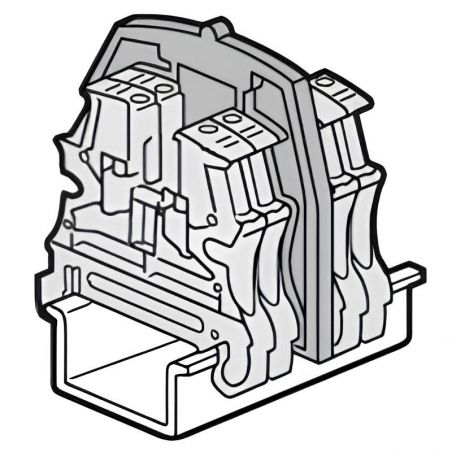 037560 Legrand - Cloison de séparation pour blocs de jonction à vis Viking 3 - 1 entrée/1 sortie