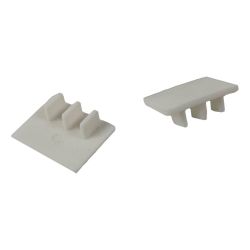 TAPA3P Solera - Embouts d'extrémités pour peigne d'alimentation tripolaire - Sachet de 100 unités