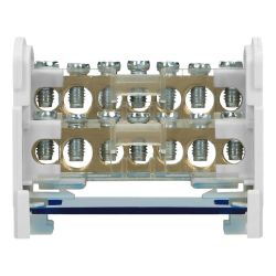 Répartiteur modulaire bipolaire 125A 7 départs: 5x 1,5 à 6mm² + 2x 6 à 16mm²