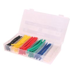 Coffret de 100 gaines thermorétractables 2:1 - Pré-coupées 10cm - Couleurs variées