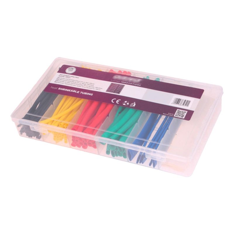 Coffret de 100 gaines thermorétractables 2:1 - Pré-coupées 10cm - Couleurs variées