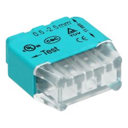 Boite de 100 connecteurs électriques rapides 3 fils rigides 0,5 à 2,5mm² - Certifié TUV