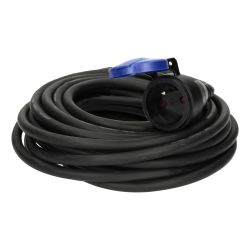 Rallonge électrique 20m étanche IP44 - Câble HO7RNF 3G1,5mm² ultra-résistant