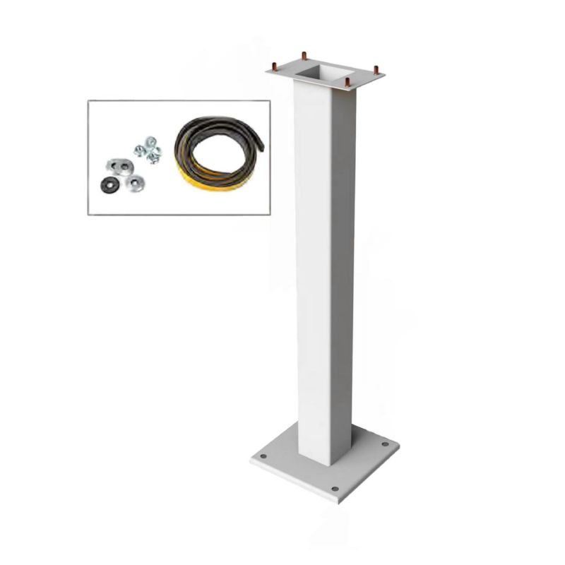 49731 Support poteau pour coffret argenta INOX - H:90cm - INOX 304L