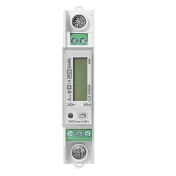 Compteur modulaire monophasé 100A - 230V - 1 module - certifié MID - avec affichage digital