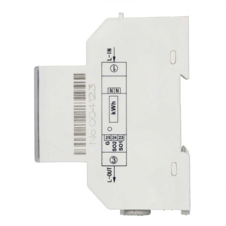Compteur modulaire monophasé 100A - 230V - 1 module - certifié MID - avec affichage digital