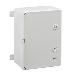 ABS302013 IDE Coffret ABS étanche IP65 300X200X130 Porte opaque - avec plaque de montage