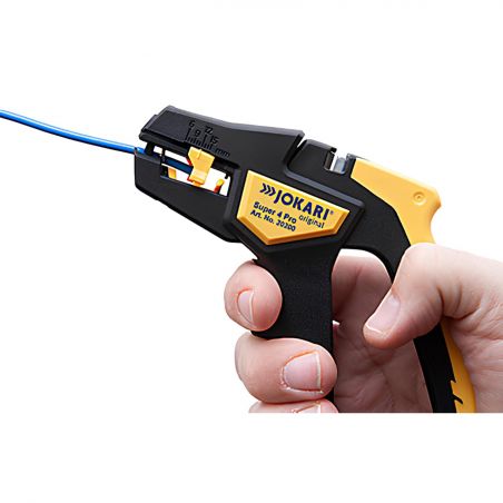 20200 - Pince à dénuder automatique JOKARI Super 4 PRO - Fil 0,2 à 6mm² - butée réglable 6 à 15mm + coupe fil