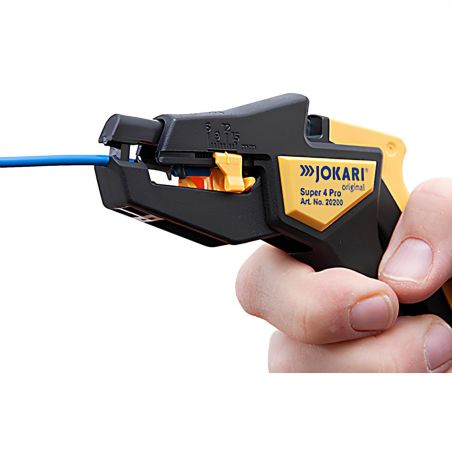 20200 - Pince à dénuder automatique JOKARI Super 4 PRO - Fil 0,2 à 6mm² - butée réglable 6 à 15mm + coupe fil