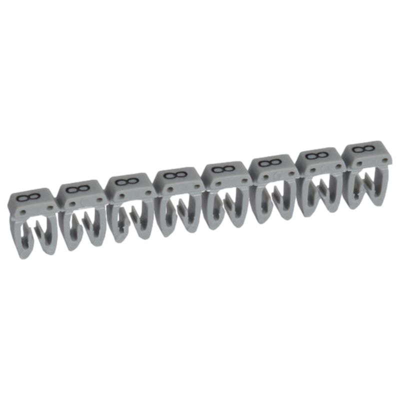 038238 Legrand - Boite de 800 repères CAB 3 pour fils 4mm² à 6mm² - marquage chiffre 8 gris