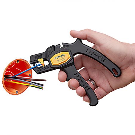 20050 - Pince à dénuder automatique JOKARI Super 4 PLUS - Fil 0,2 à 6mm² - butée réglable - coupe fil - Lame remplaçable