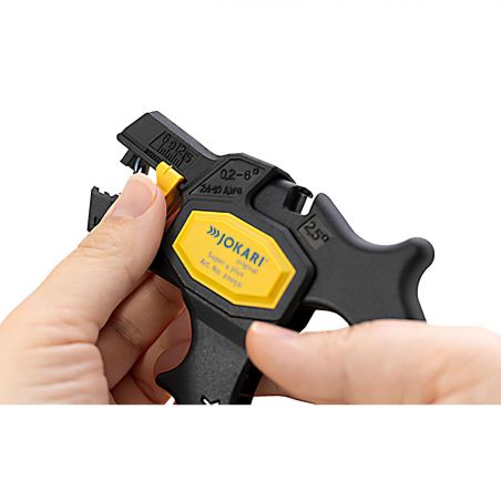 20050 - Pince à dénuder automatique JOKARI Super 4 PLUS - Fil 0,2 à 6mm² - butée réglable - coupe fil - Lame remplaçable
