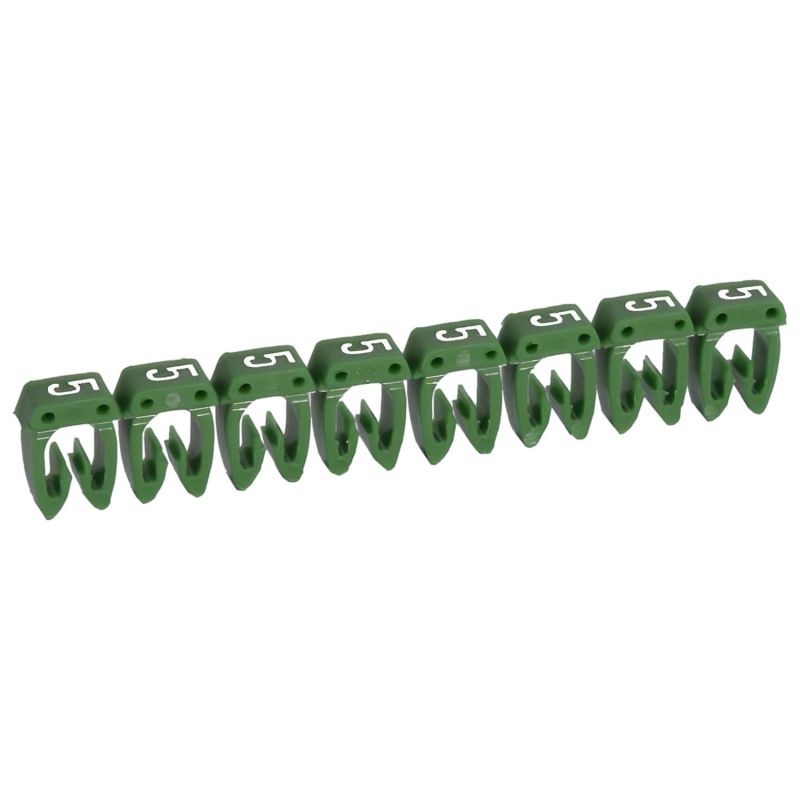 038235 Legrand - Boite de 800 repères CAB 3 pour fils 4mm² à 6mm² - marquage chiffre 5Vert