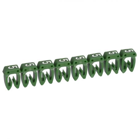 038235 Legrand - Boite de 800 repères CAB 3 pour fils 4mm² à 6mm² - marquage chiffre 5Vert