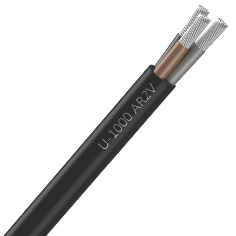 Cable électrique aluminium AR2V 3x50mm² - 3 conducteurs alu section 50mm² sans terre - TGL vente au mètre