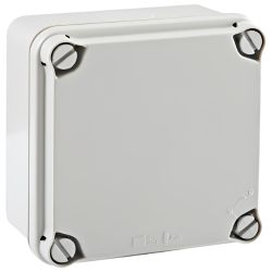 EL111 IDE Boitier électrique étanche IP67 avec bords lisses dim 108x108x64