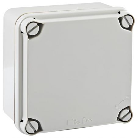 EL111 IDE Boitier électrique étanche IP67 avec bords lisses dim 108x108x64