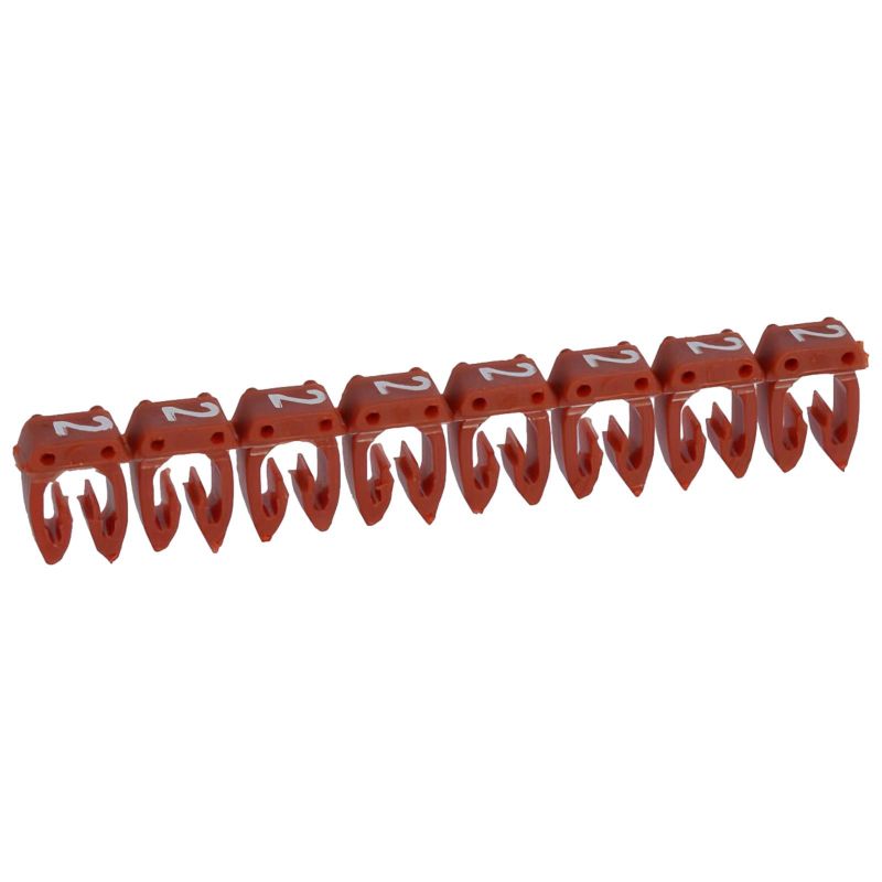 038222 Legrand - Boite de 1200 repères CAB 3 pour fils 1,5mm² à 2,5mm² - marquage chiffre 2 rouge